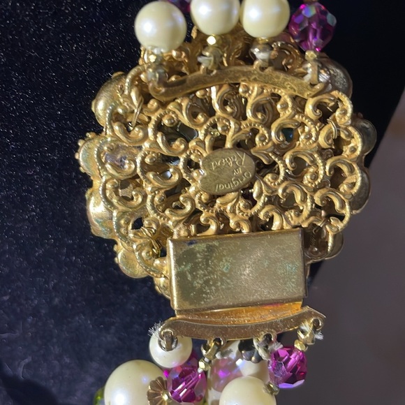 Vintage Original By Robert Elegant Pearl and Gemstone Necklace 17 1/2” - Picture 7 of 11